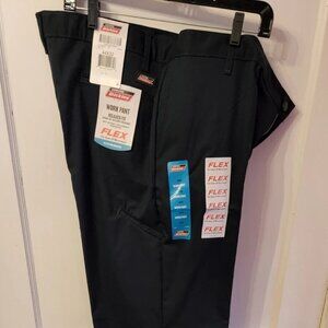 Dickies Navy Blue Straight Leg Relaxed Fit Flex Work Pants Mens Size 44x32 j2